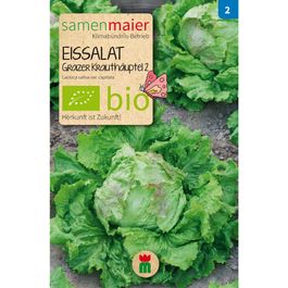 Bio Eissalat Grazer Krauth Uptel Saatgut F R Zirka Pflanzen