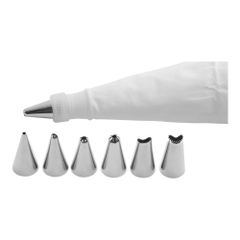 Nozzle set with piping bag 7-piece from Weis Karl
