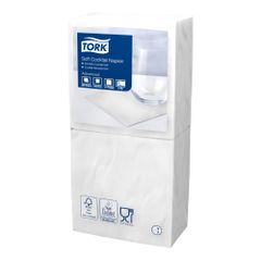 Servietten 3lg.weiß 24x24cm 200ct von Tork
