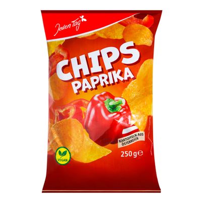 Chips Paprika 250g von Jeden Tag