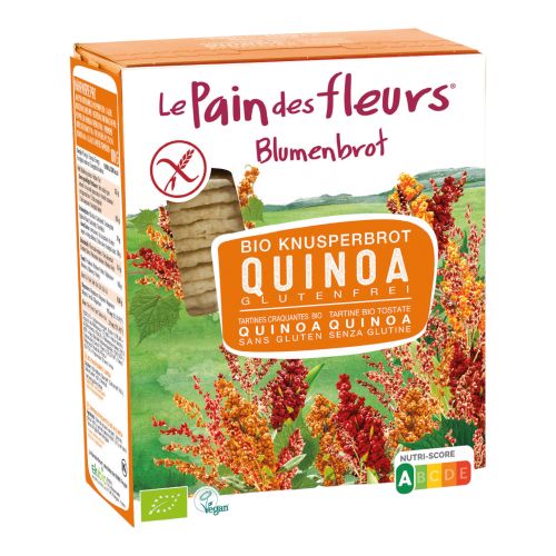 Organic crispy bread quinoa 2x75g 150g - value pack of 6 from Blumenbrot