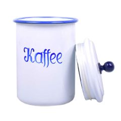 Handbemalte Vorratsdose 600ml blau
