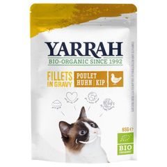 Bio Yarrah Katzenfutter Filets Huhn in Soße 85g - 14er Vorteilspack - Tierfutter von Yarrah