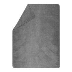 Kuscheldecke Faux Uni 150 x 200 cm - Anthrazit - GRS zertifiziert - von David Fussenegger