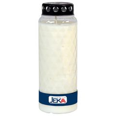 Premium Kerze Prisma weiß 1Stück von Jeka