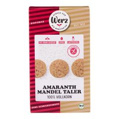 Bio 4-Korn Amaranth Mandeltaler 125g - 6er Vorteilspack von Werz