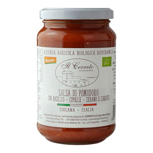 Organic Salsa di Pomodoro 340g - value pack of 12 from Il Cerreto