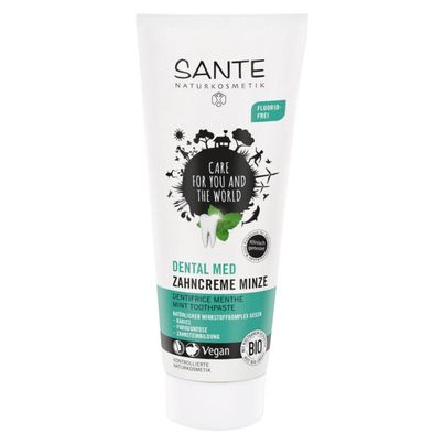 Bio Zahncreme Minze  75ml - 6er Vorteilspack von Sante Naturkosmetik