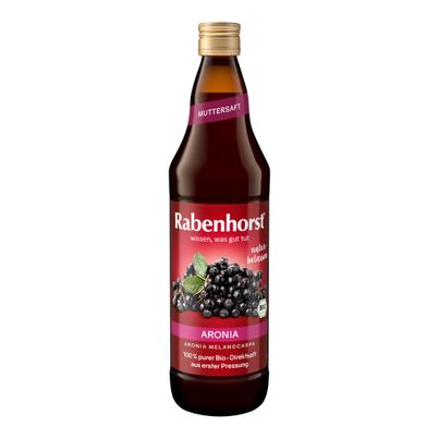 Bio Aronia Muttersaft EW 750ml - 6er Vorteilspack von Rabenhorst