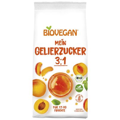Organic Gelling Sugar 3:1 500g – Pack of 8 by Biovegan
