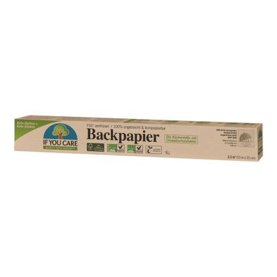 Organic baking paper 10 linear meters - value pack of 12 from If You Care