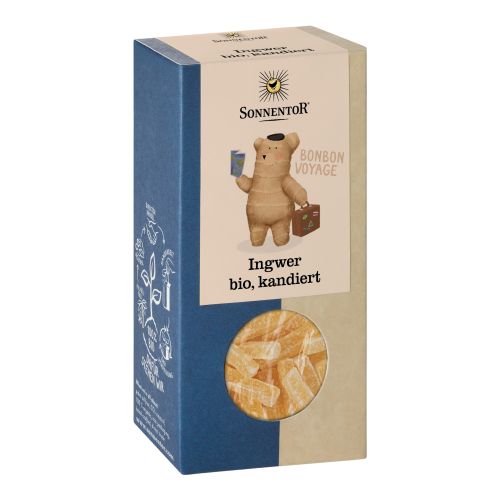 Organic candied ginger 75g - value pack of 6 from Sonnentor