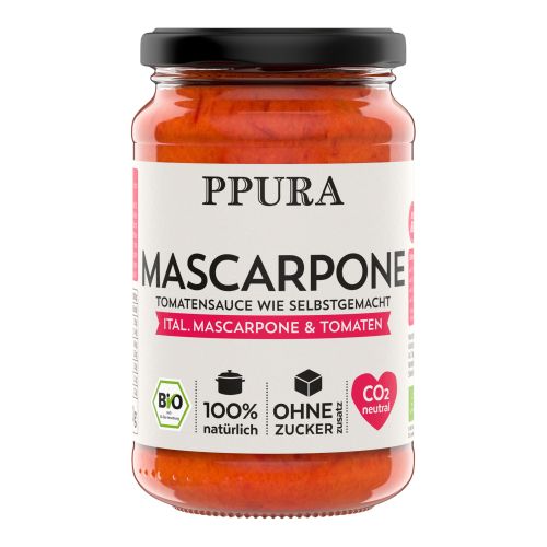 Organic Sugo Mascarpone 340g - value pack of 6 from Ppura