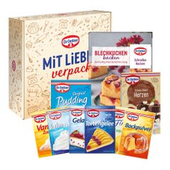 Dr. Oetker Rezept-Set Mit Liebe verpackt - "Blechkuchen backen"