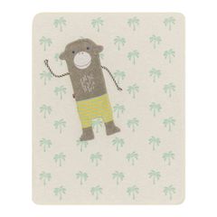 Decke in der Puppe Affe 70 x 90 cm - Kiwi - GRS zertifiziert - von David Fussenegger