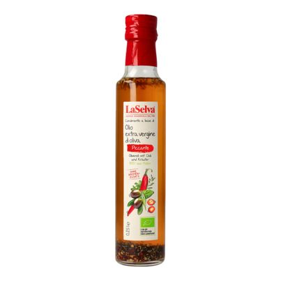 Bio Olivenöl Chili und Kräutern 250ml - 6er Vorteilspack von La Selva