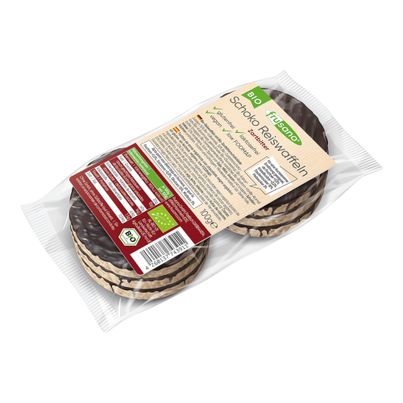 Bio Reiswaffel Zartbitter 100g - 12er Vorteilspack von Frusano