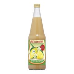 Bio Zitronensaft naturtrüb MW 700ml - 6er Vorteilspack von Beutelsbacher