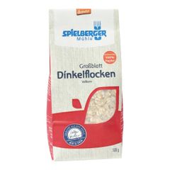 Bio Dinkelflocken Großblatt 500g - 6er Vorteilspack von Spielberger Mühle