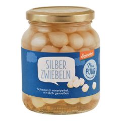 Bio Silberzwiebeln süß/sauer 340g - 6er Vorteilspack von Nur Puur