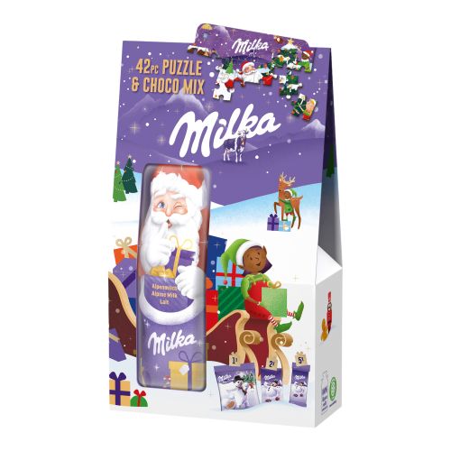 Milka Puzzle and Choco Mix Christmas 124g from Milka