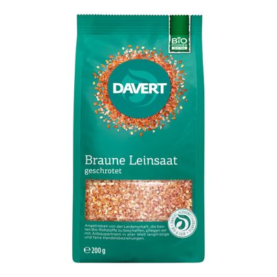 Bio Leinsaat geschrotet 200g - 6er Vorteilspack von Davert