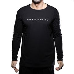 Dunkelschwarz Langarmshirt DS-2 LOGO black - S