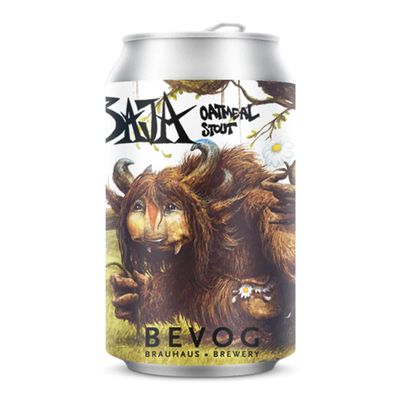 Baja Oatmeal Stout Bier 330ml - Haferflocken - geröstetes Malz und Gerste - intensiver Geschmack nach Kaffee und Schokolade von Bevog Brewery