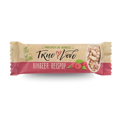 True Love Bio Himbeer Reispop Müsliriegel 17g - DailyDeal