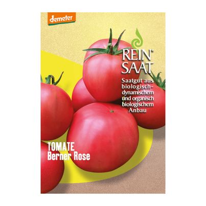 Bio Tomate Berner Rose Saatgut - 1 Beutel - 5er Vorteilspack von Reinsaat