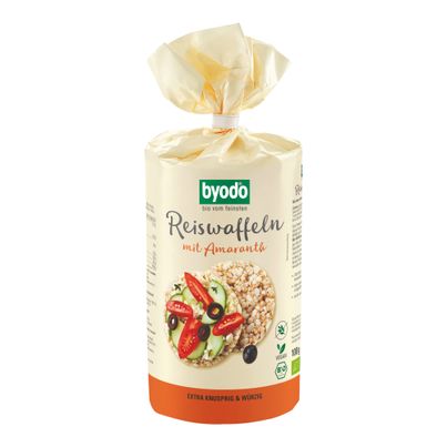 Bio Reiswaffeln mit Amaranth 100g - 6er Vorteilspack von Byodo