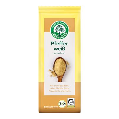 Bio Weißer Pfeffer gemahlen 50g von Lebensbaum