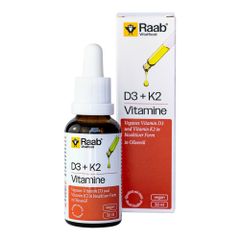 Bio Vitamin D3+K2 Tropfen 30ml - 6er Vorteilspack von Raab Vitalfood