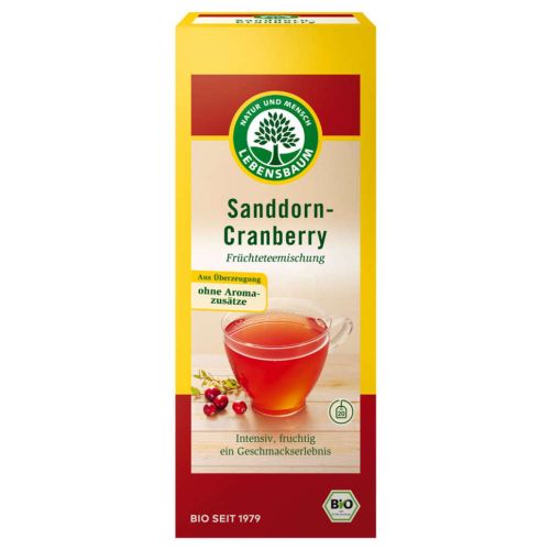 Bio Tee Sanddorn- Cranberry 50g von LEBENSBAUM