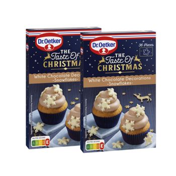 Dr. Oetker White Chocolate Decorations Snowflakes 2er-Set