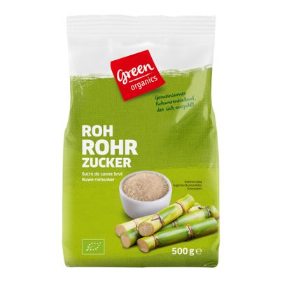 Bio Rohrohrzucker 500g - 10er Vorteilspack von Green Organics