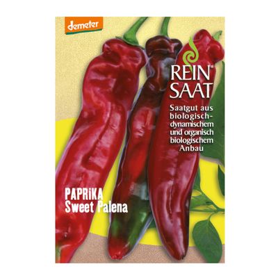 Bio Paprika Sweet Palena Saatgut - 1 Beutel - 5er Vorteilspack von Reinsaat