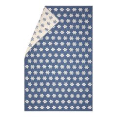 Kuscheldecke Plaid Schneeflocke Farbe Jean-Blau 200x135cm von David Fussenegger