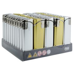 Feuerzeug silber/gold 1ct - 50er Vorteilspack von Sirius