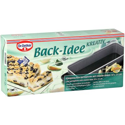 Dr. Oetker Königskuchen-Springform mit Emaille-Servierboden - 1 Stück