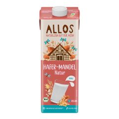Bio Hafer-Mandel Drink ungesüßt 1000ml - 6er Vorteilspack von Allos