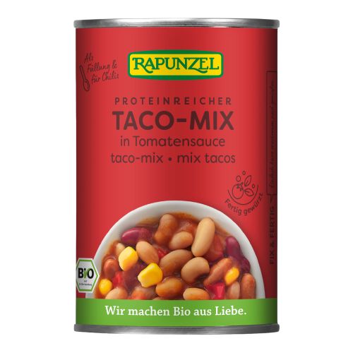 Bio Taco-Mix in der Dose 400g - 6er Vorteilspack von Rapunzel Naturkost