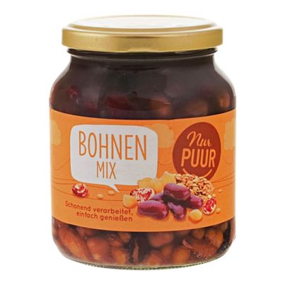 Bio Bohnen Mischung 350g - 6er Vorteilspack von Nur Puur