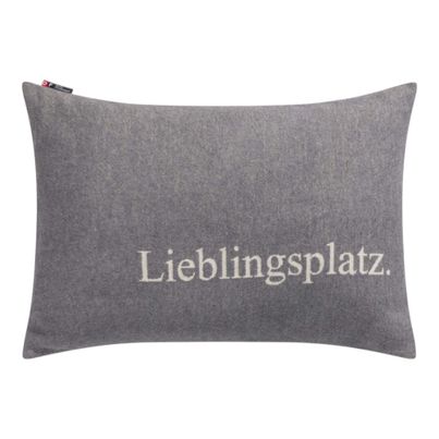 Cushion Cover Lieblingsplatz Color Grey 40x60cm by David Fussenegger