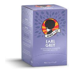 AFRO TEA Earl Grey Tee - Premium Schwarztee 15 Stück - 15 handgenähte Teebeutel mit Earl Grey von AFRO COFFEE
