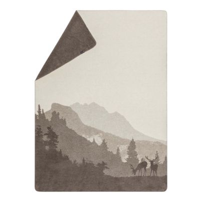 Fluffy Soft Blanket Landscape Color Brown 150x200cm by David Fussenegger