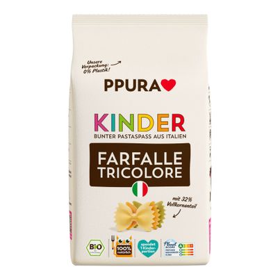 Bio Kinder Farfalle 500g - 12er Vorteilspack von Ppura