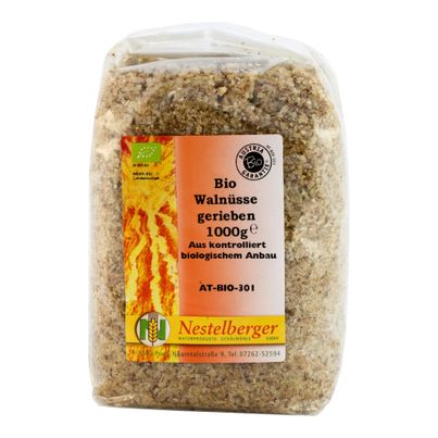 Bio Walnüsse gerieben 1000g von Nestelberger