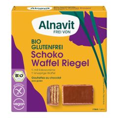 Bio Schoko Waffel Riegel 75g - 6er Vorteilspack von Alnavit