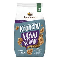 Bio Krunchy Low Sugar Plain Grain 375g - 6er Vorteilspack von Barnhouse